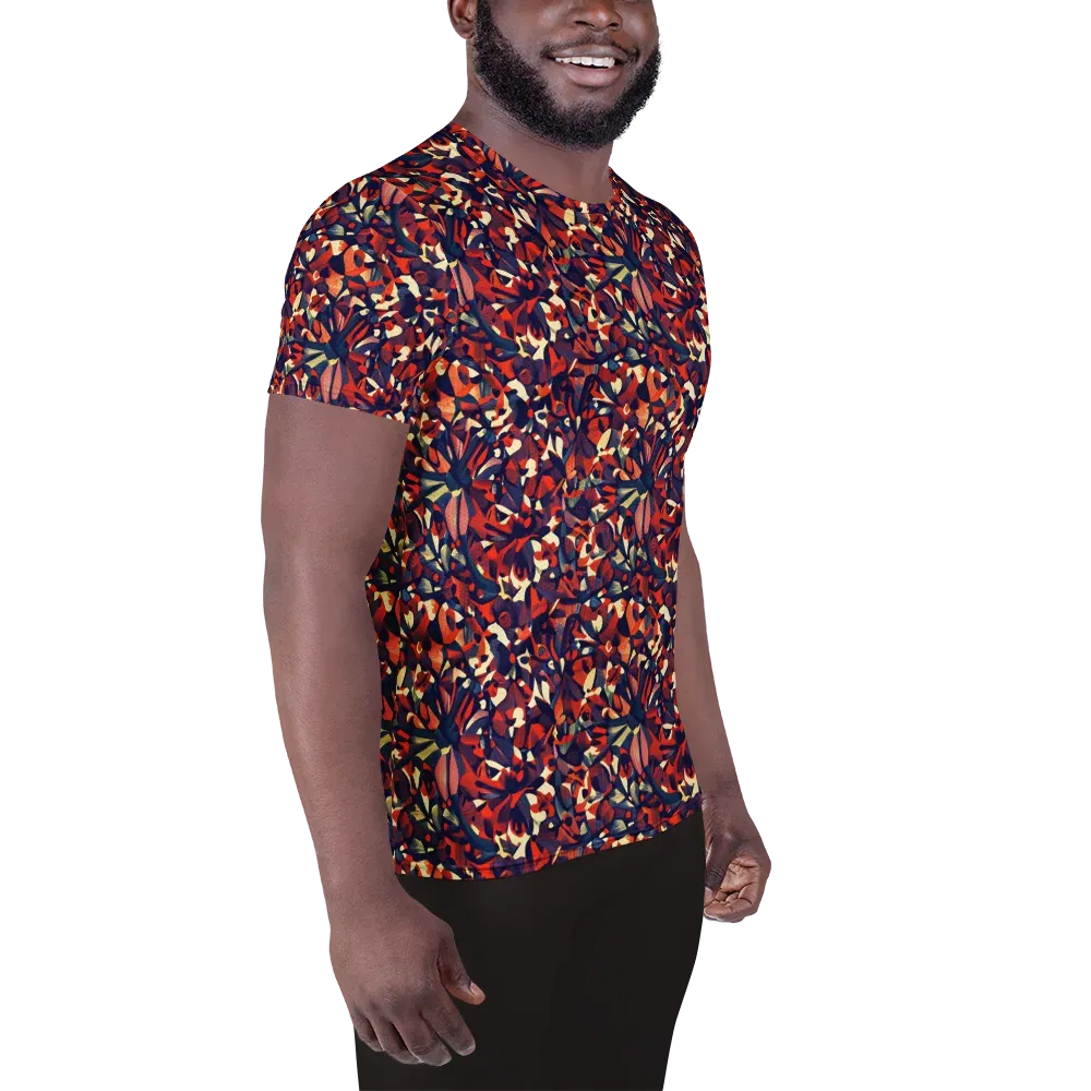 Ember Garden on Men's Athletic T-Shirt — Right