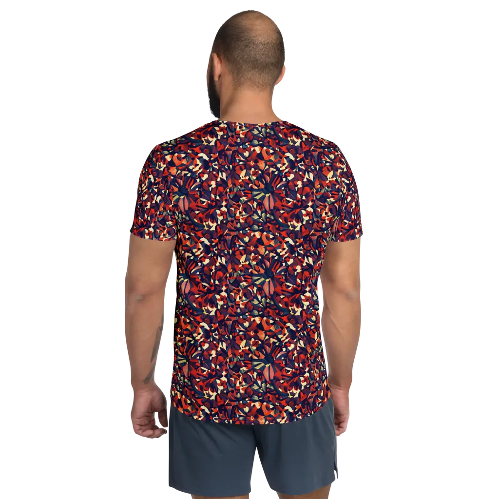 Ember Garden on Men's Athletic T-Shirt — Back
