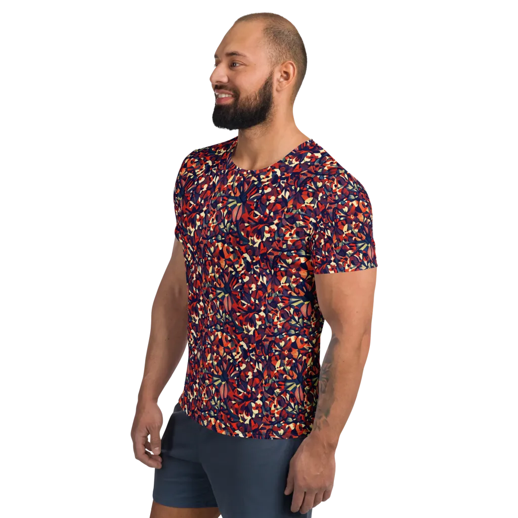 Ember Garden on Men's Athletic T-Shirt — Left