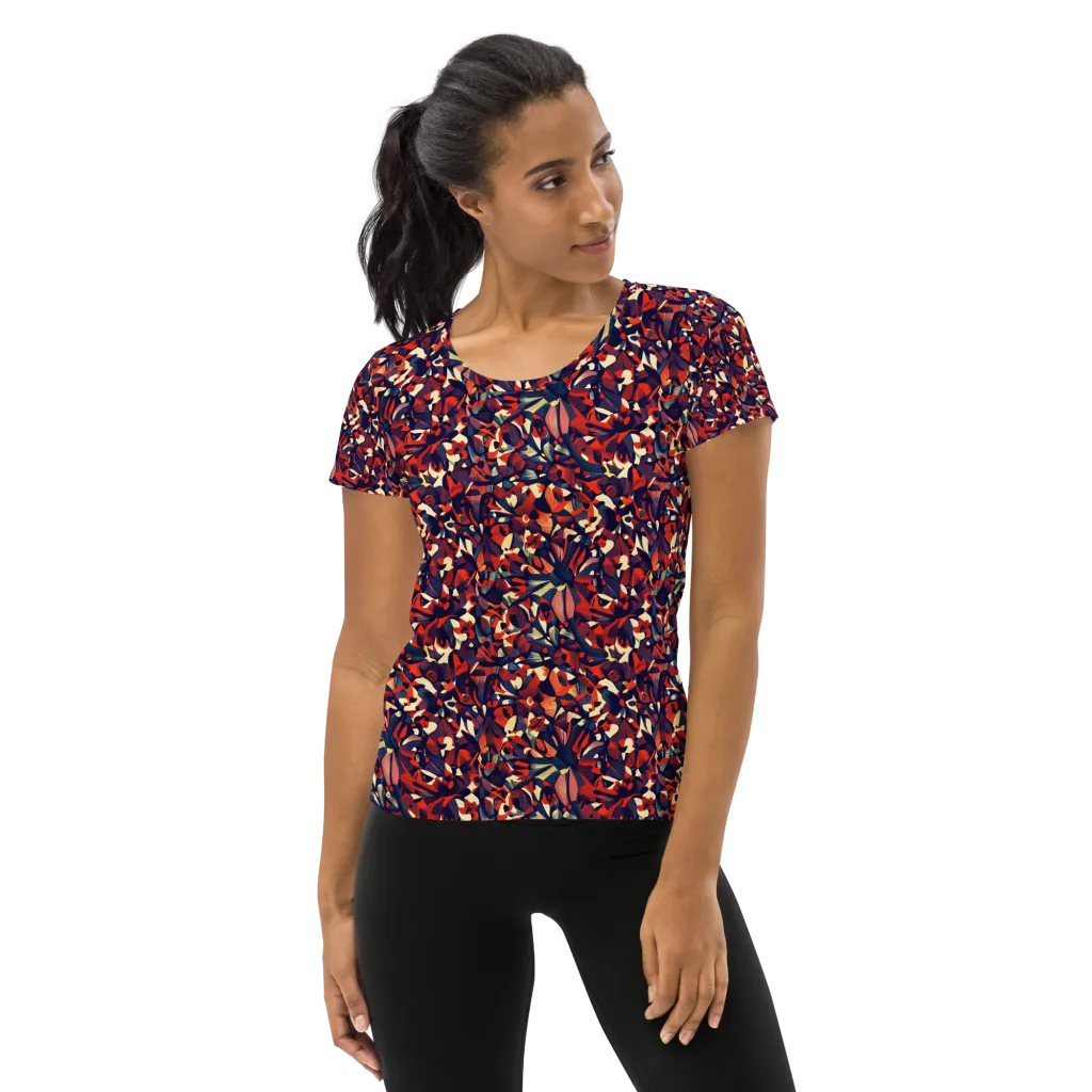 Ember Garden on Women's Athletic T-Shirt — Front