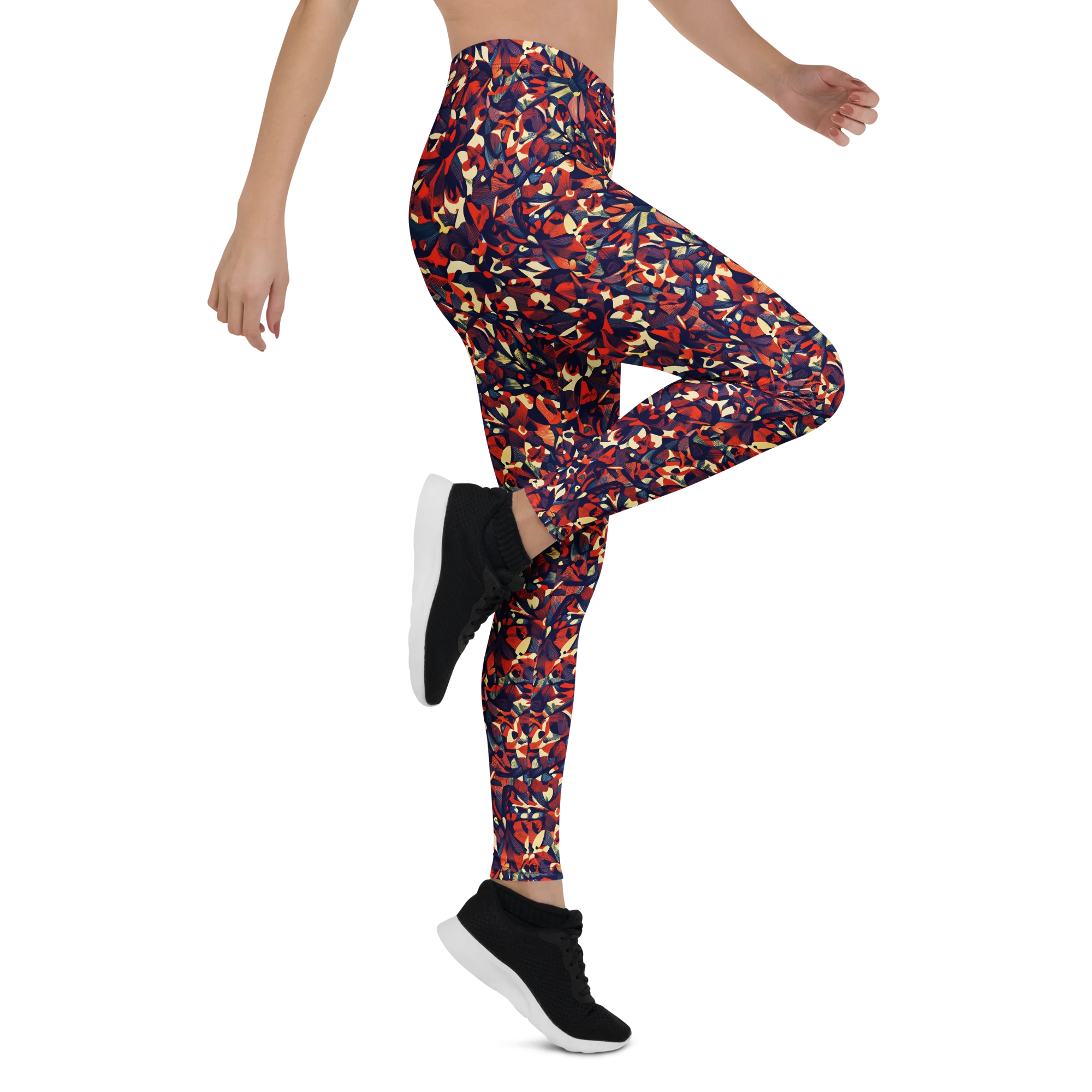Ember Garden on Leggings — Right