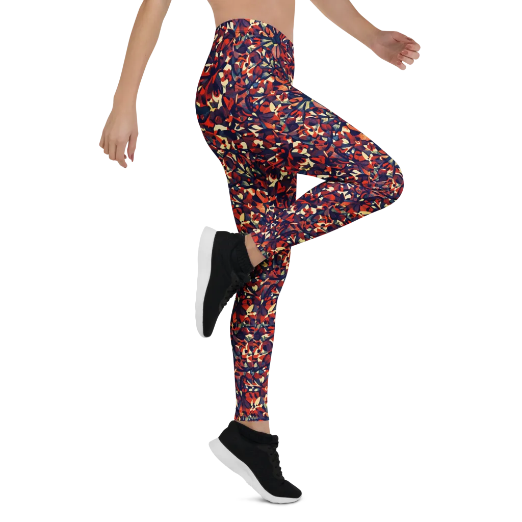 Ember Garden on Leggings — Right