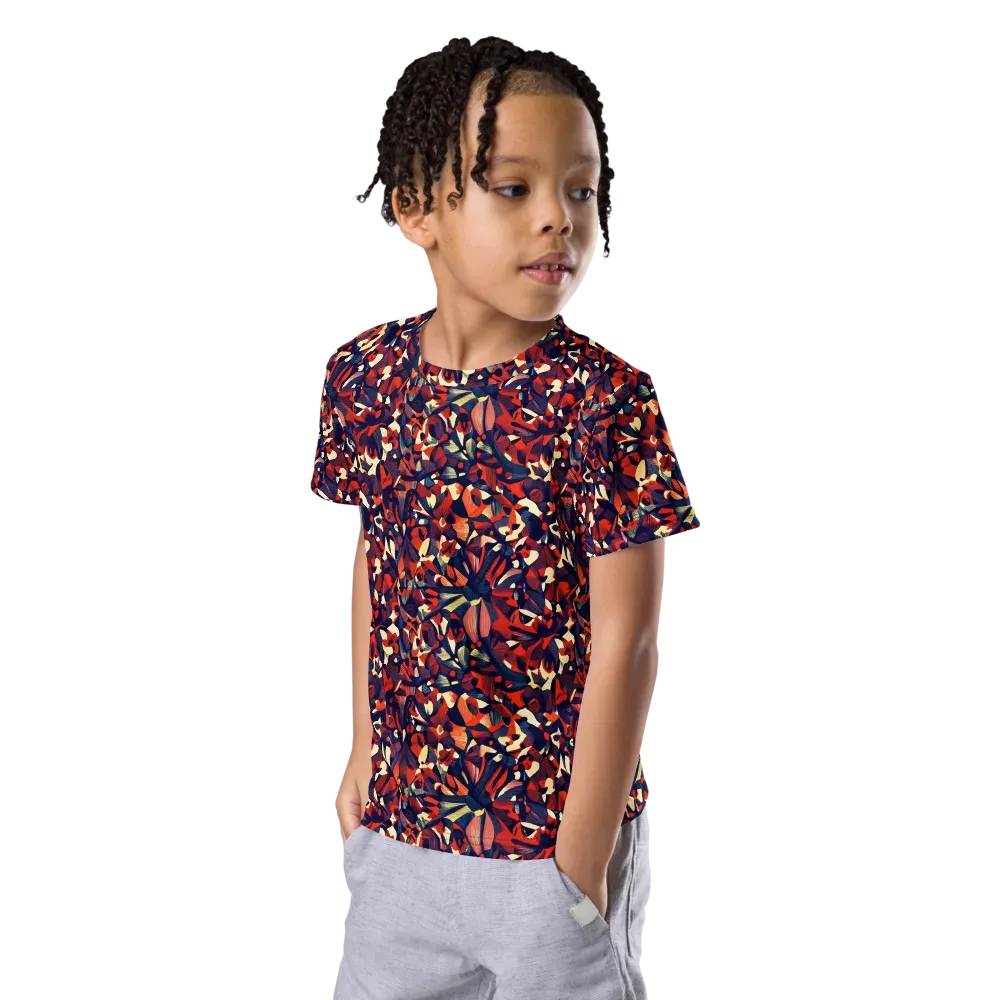 Ember Garden on Kids Crew Neck T-Shirt — Left Front