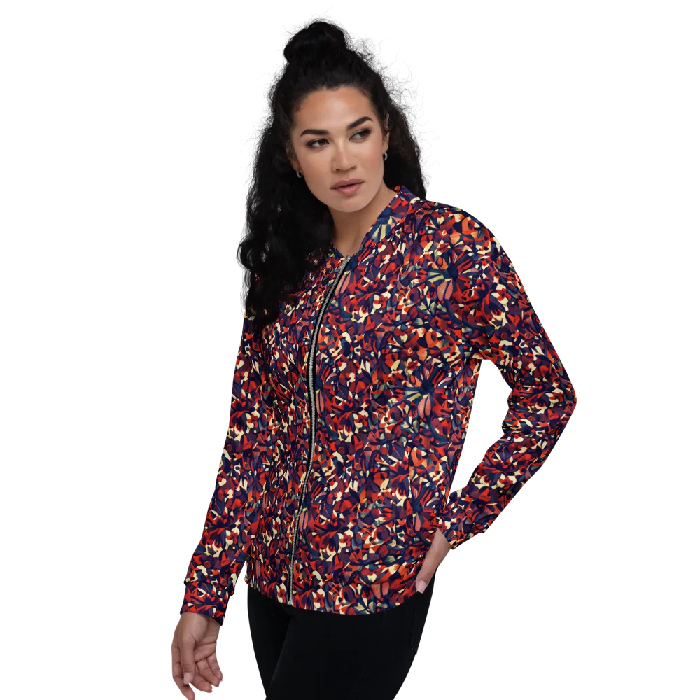 Ember Garden on Bomber Jacket — Left