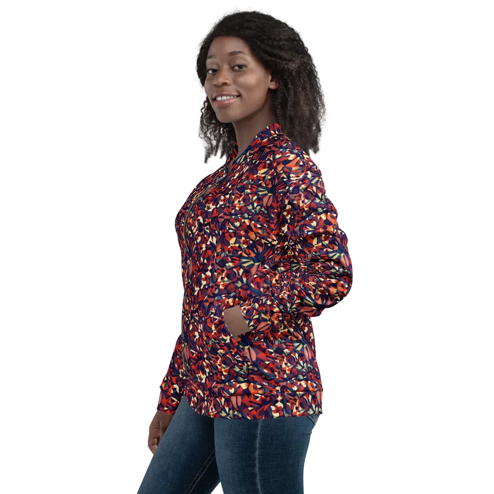 Ember Garden on Bomber Jacket — Left