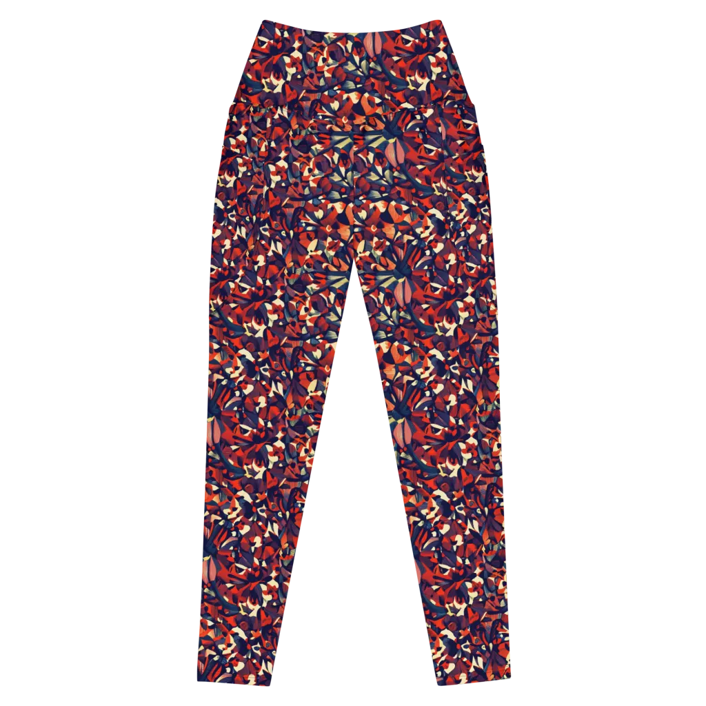 Ember Garden on Leggings with Pockets — Front
