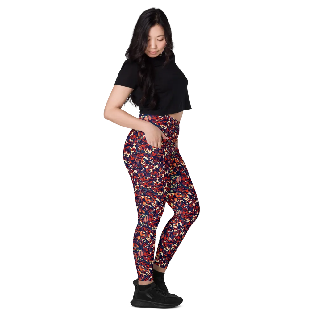Ember Garden on Leggings with Pockets — Right