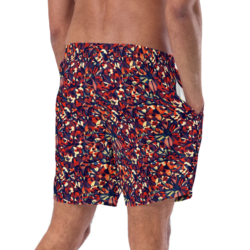 Ember Garden on Swim Trunks — Right Back