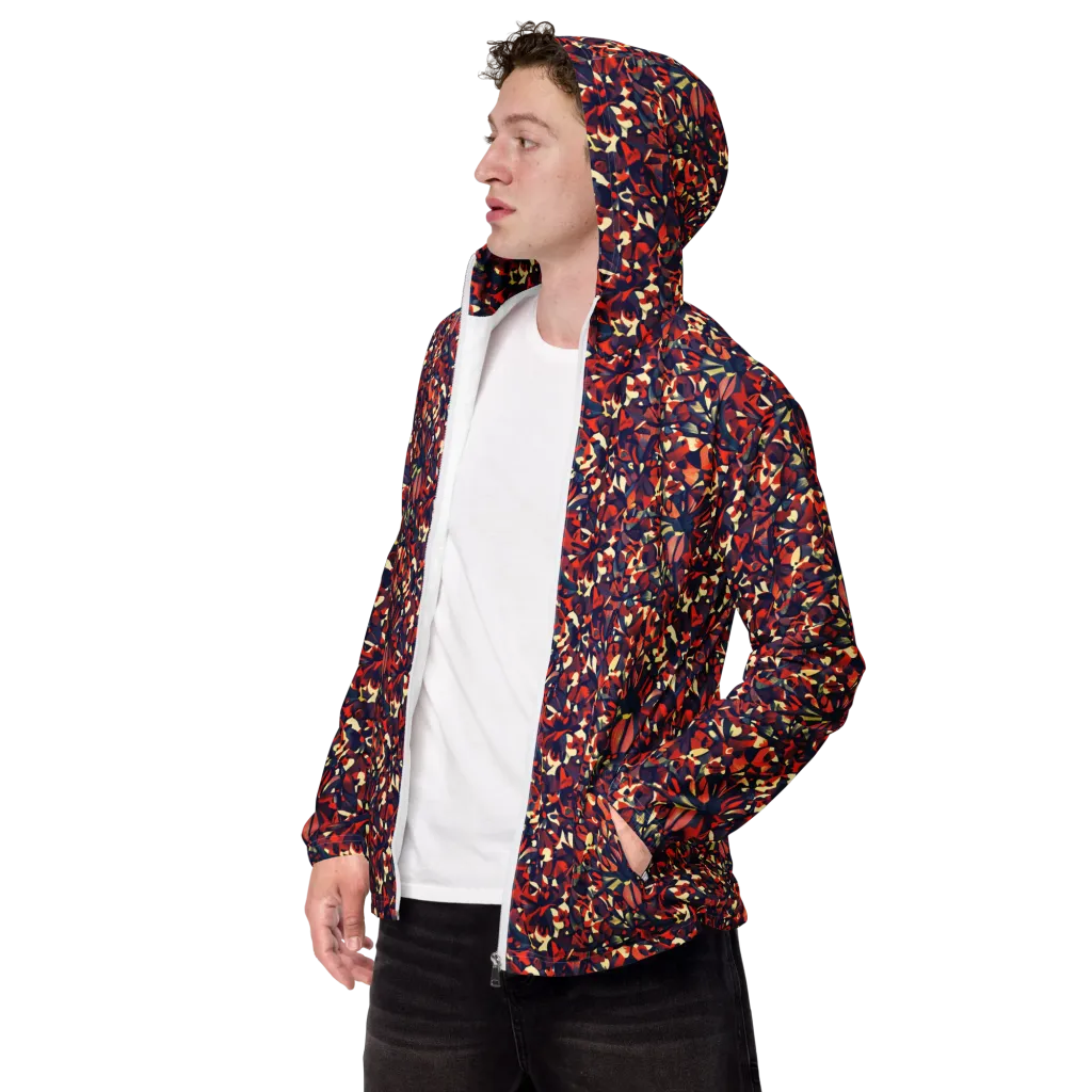 Ember Garden on Men's Windbreaker — Left Front