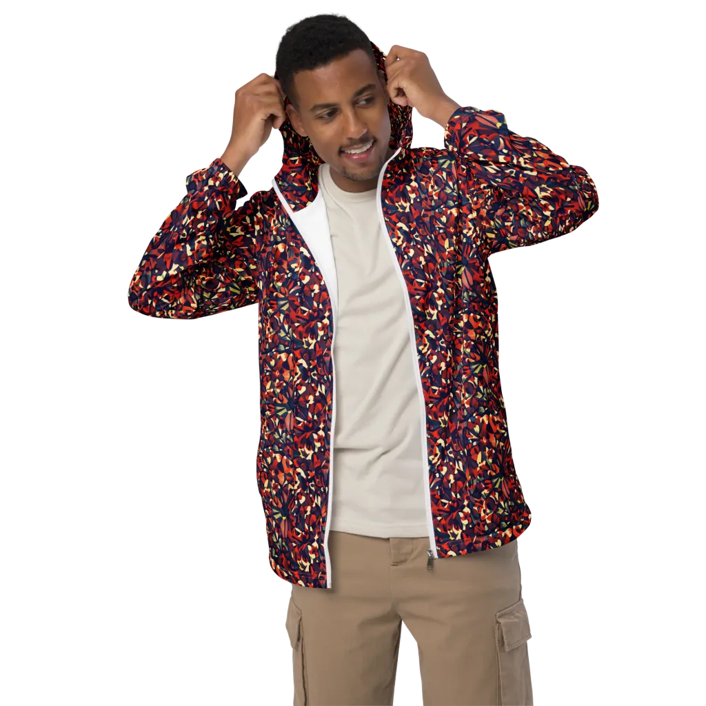 Ember Garden on Men's Windbreaker — Front