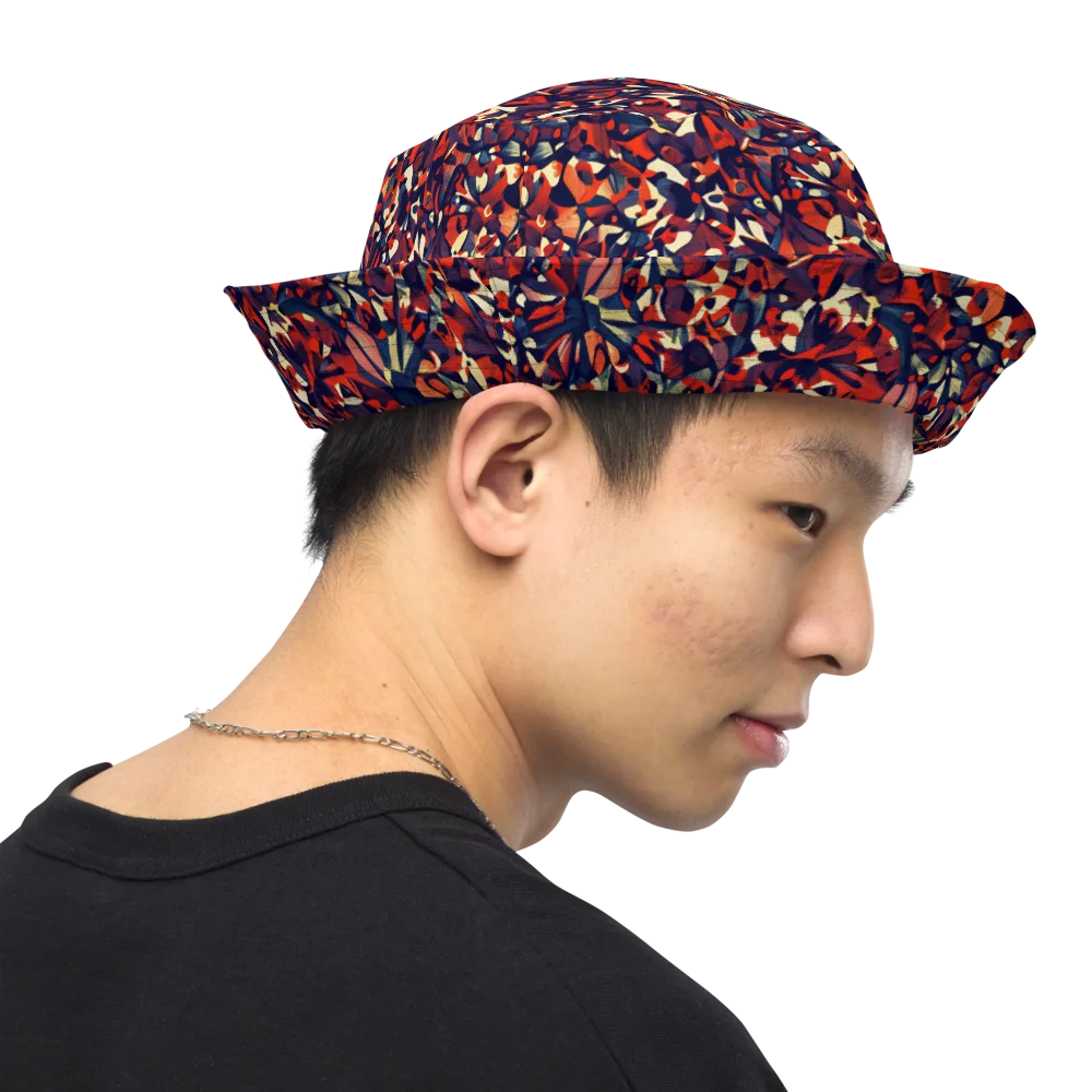 Ember Garden on Reversible Bucket Hat — Right Outside