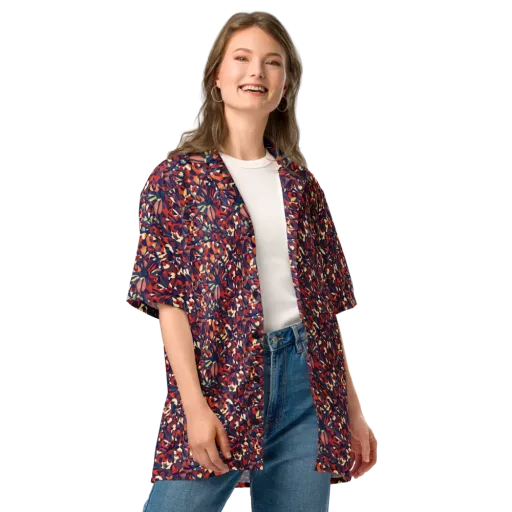 Ember Garden on a Button Shirt