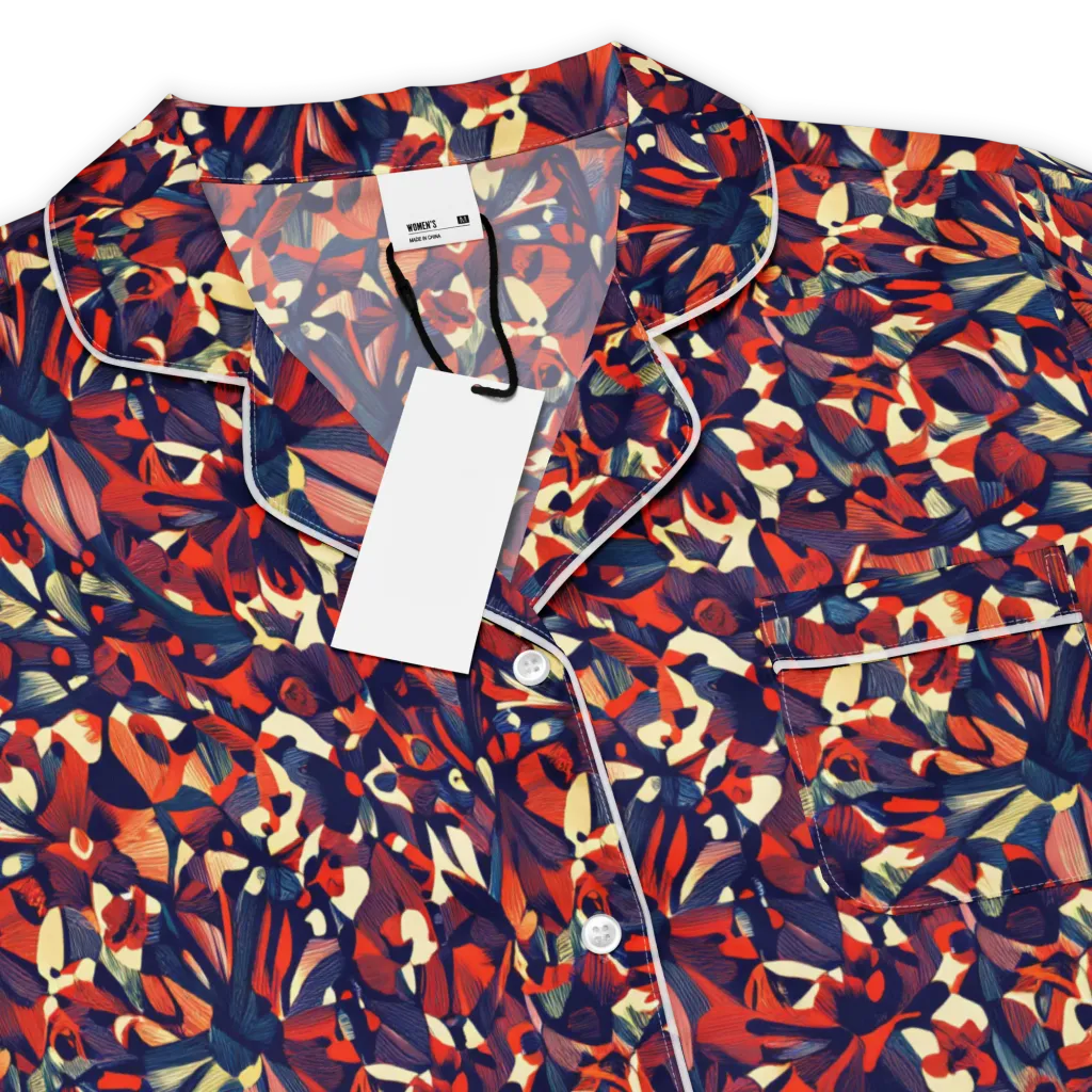 Ember Garden on Women's Short Sleeve Pajama Top — Product details