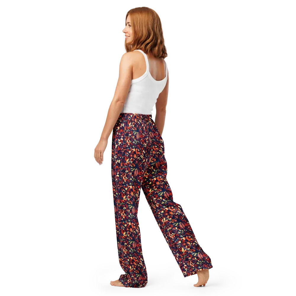 Ember Garden on Women's Pajama Pants — Back
