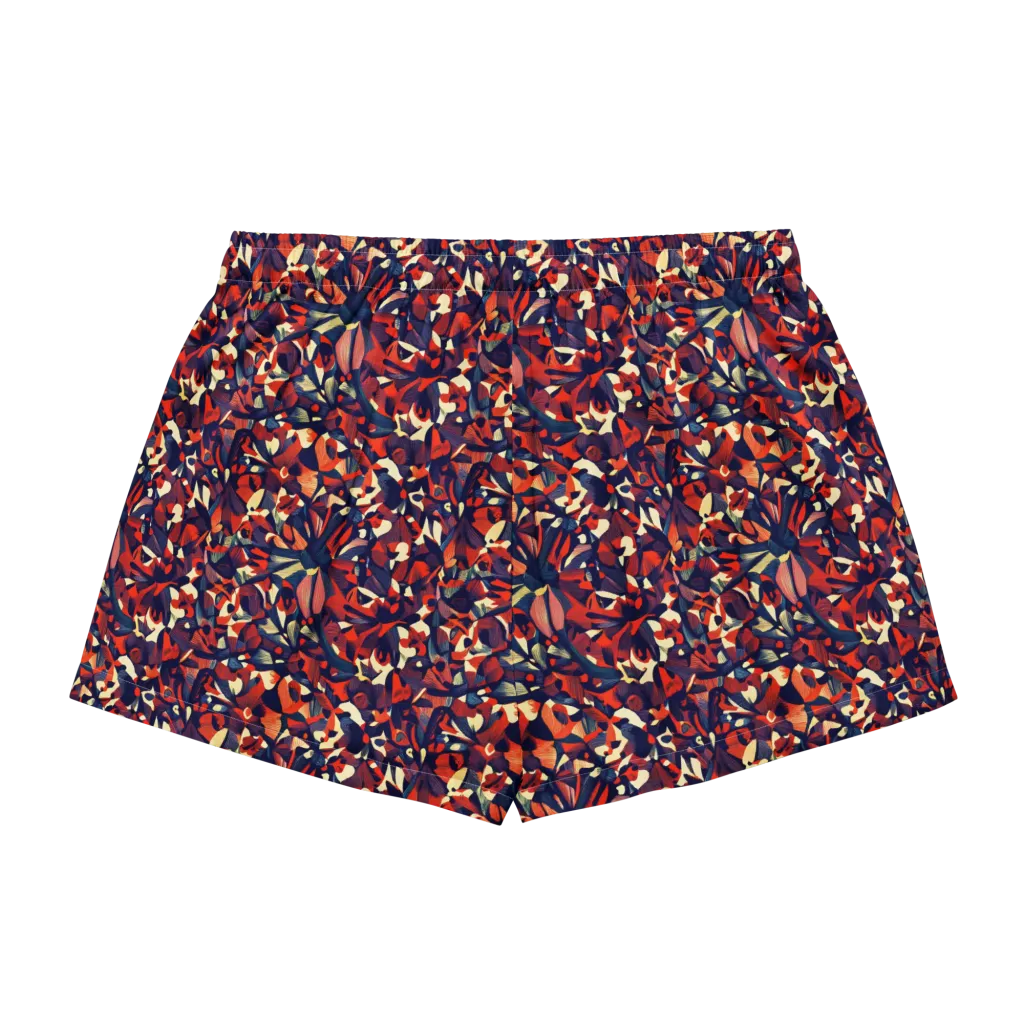 Ember Garden on Women's Pajama Shorts — Back
