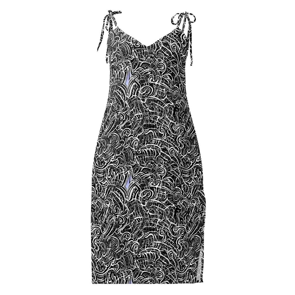 Inkstorm Reverie on Slip Dress — Front
