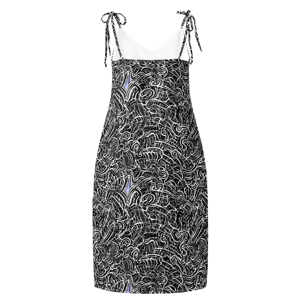 Inkstorm Reverie on Slip Dress — Back