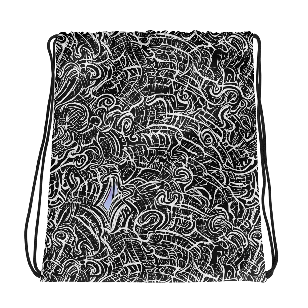 Inkstorm Reverie on Drawstring Bag — Photo