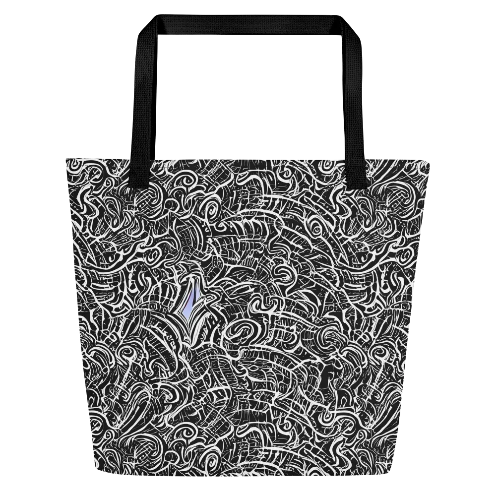 Inkstorm Reverie on Large Tote Bag W/ Pocket — Front