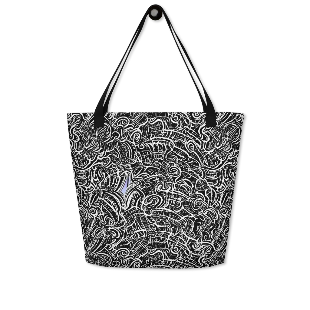Inkstorm Reverie on Large Tote Bag W/ Pocket — Front