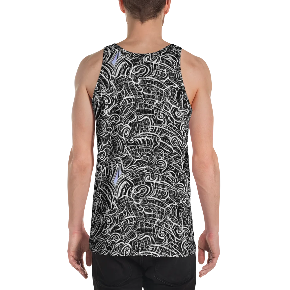 Inkstorm Reverie on Men's Tank Top — Back