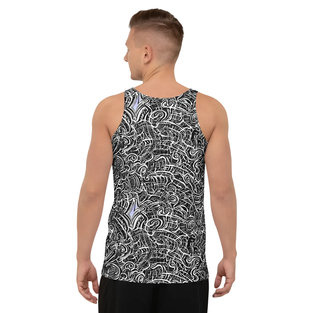 Inkstorm Reverie on Men's Tank Top — Back