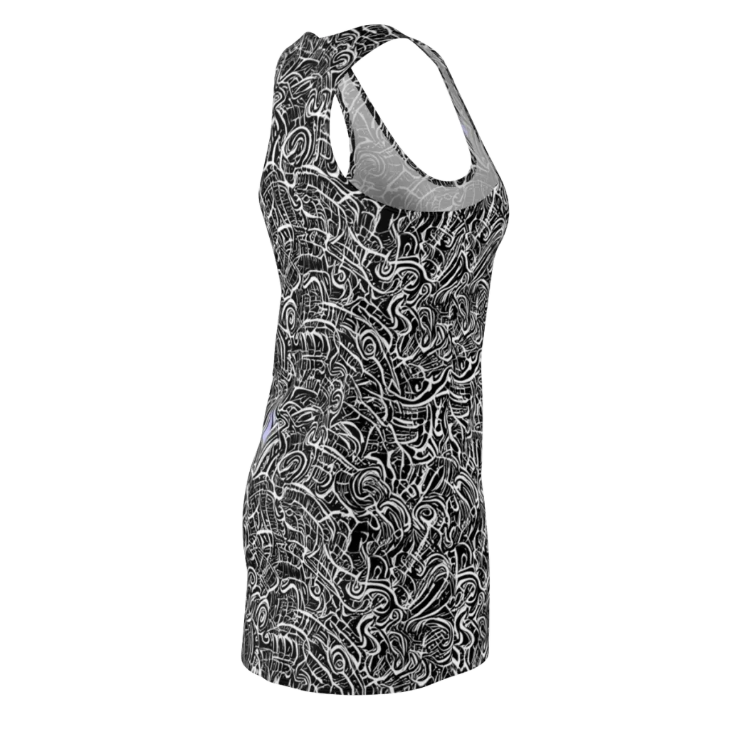 Inkstorm Reverie on Racerback Dress — Back Side