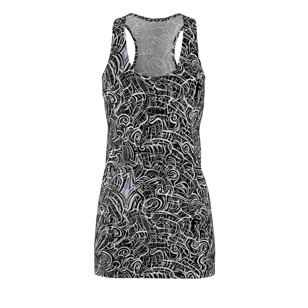 Inkstorm Reverie on Racerback Dress — Front