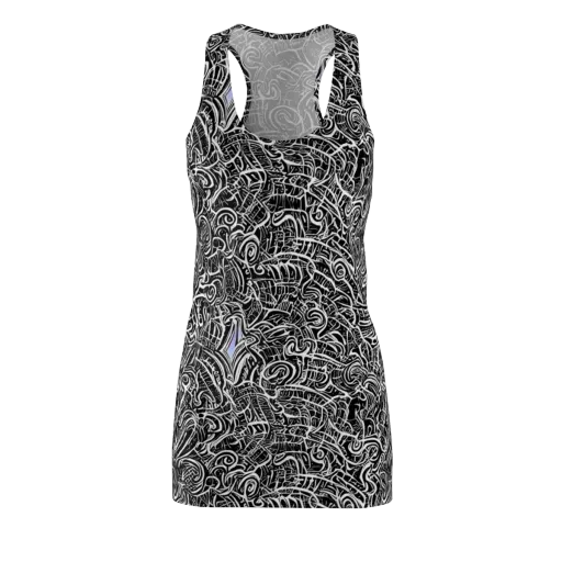 Inkstorm Reverie on a Racerback Dress