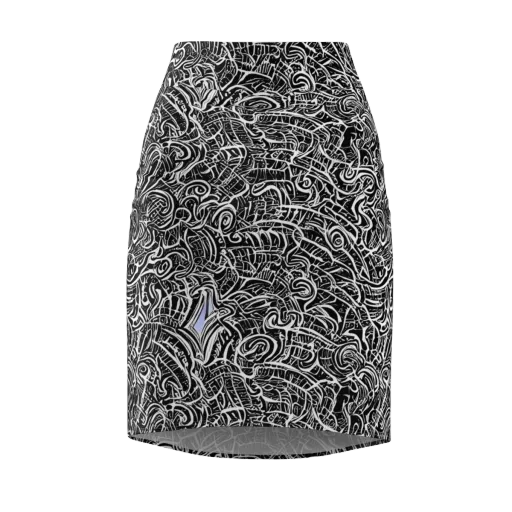 Inkstorm Reverie on a Pencil Skirt