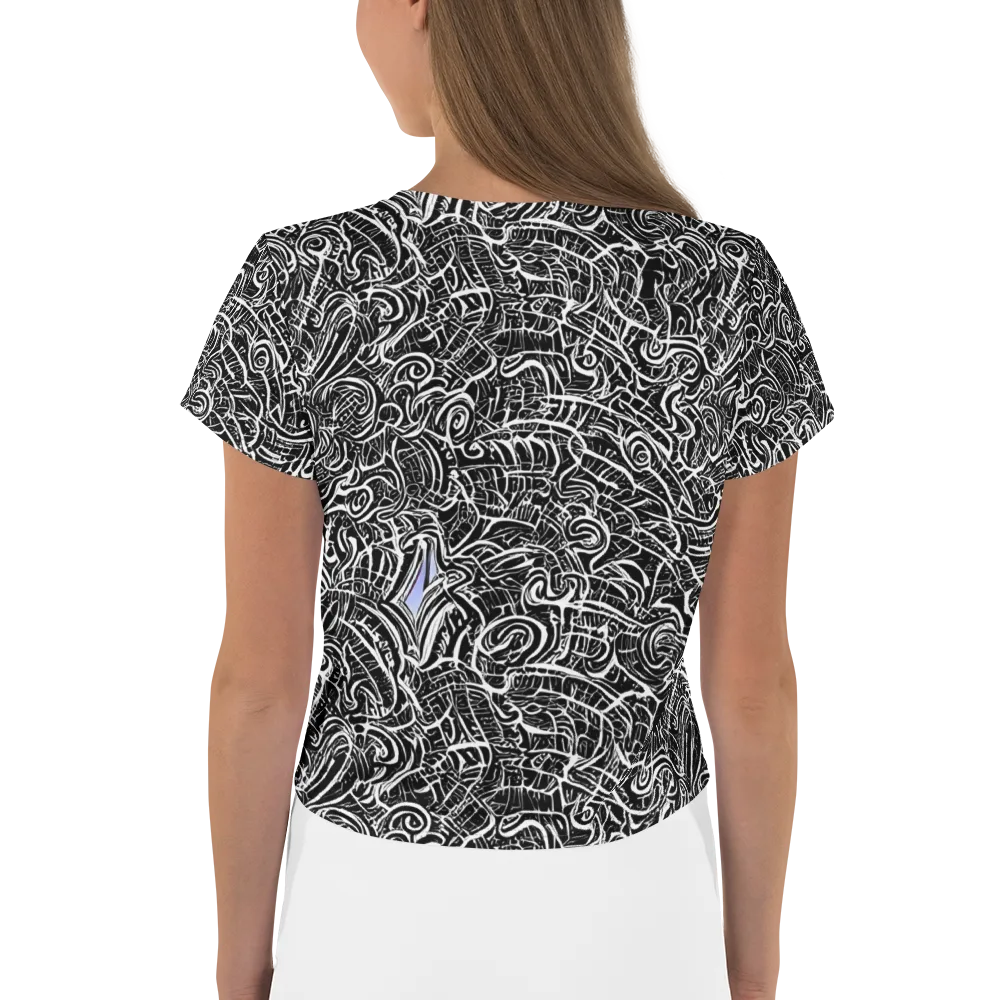 Inkstorm Reverie on Crop Tee — Back