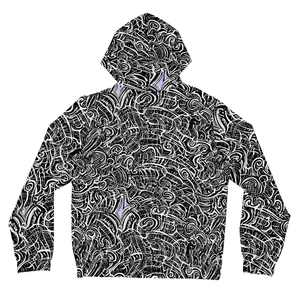Inkstorm Reverie on Women's Full-Zip Hoodie — Back