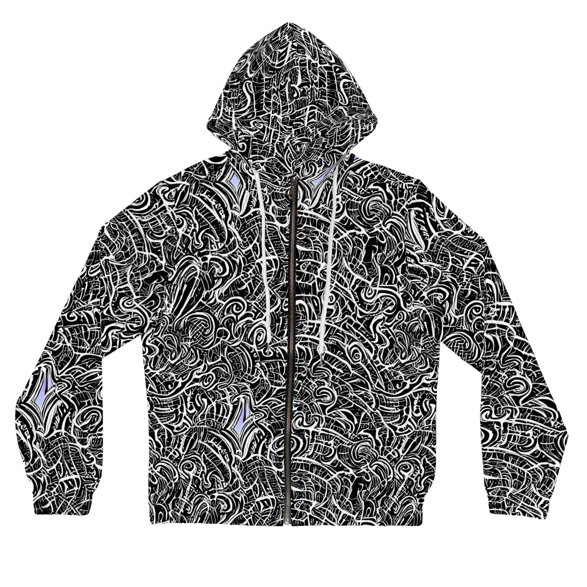 Inkstorm Reverie on Women's Full-Zip Hoodie — Front