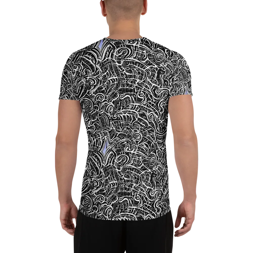 Inkstorm Reverie on Men's Athletic T-Shirt — Back