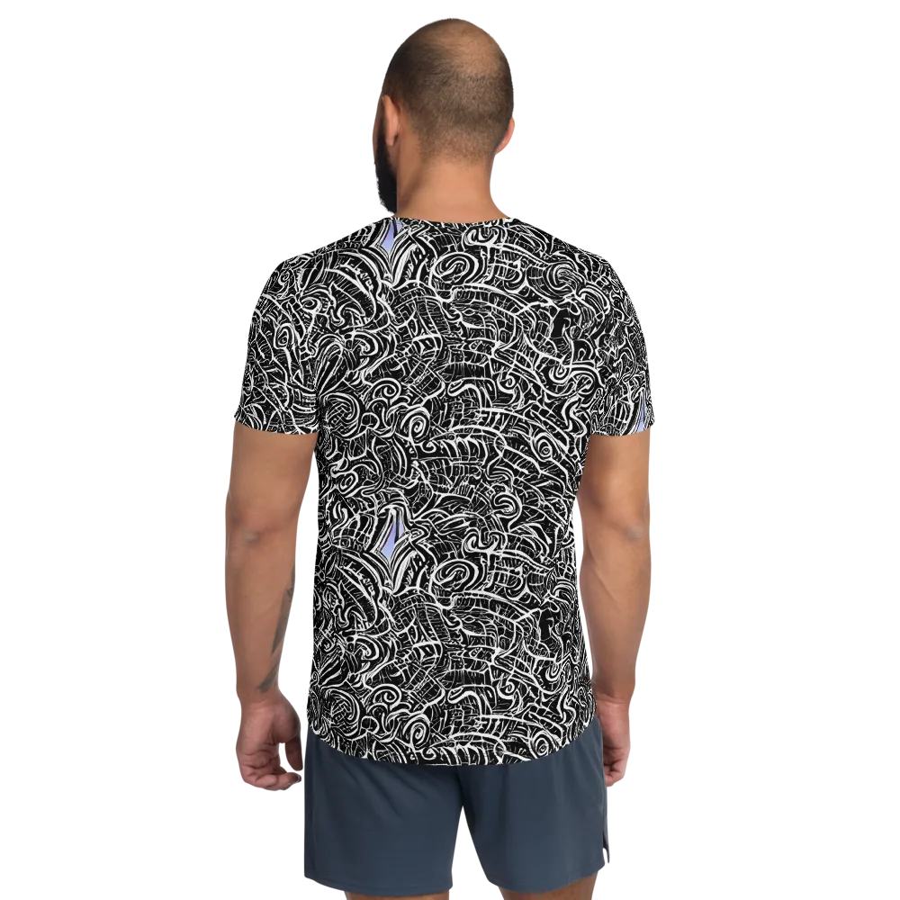 Inkstorm Reverie on Men's Athletic T-Shirt — Back