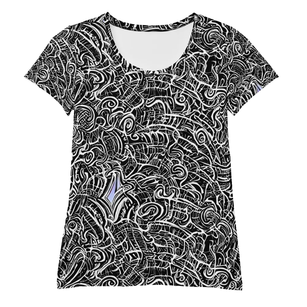 Inkstorm Reverie on Women's Athletic T-Shirt — Front