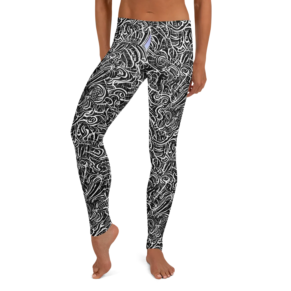 Inkstorm Reverie on Leggings — Front