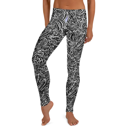 Inkstorm Reverie on a Leggings