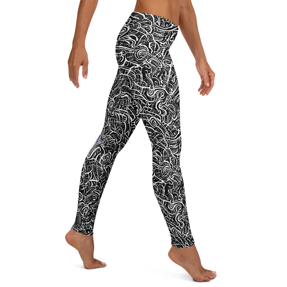 Inkstorm Reverie on Leggings — Right