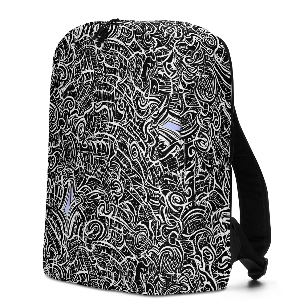 Inkstorm Reverie on Minimalist Backpack — Left