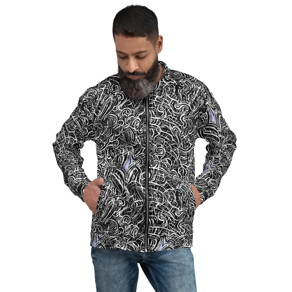Inkstorm Reverie on Bomber Jacket — Front