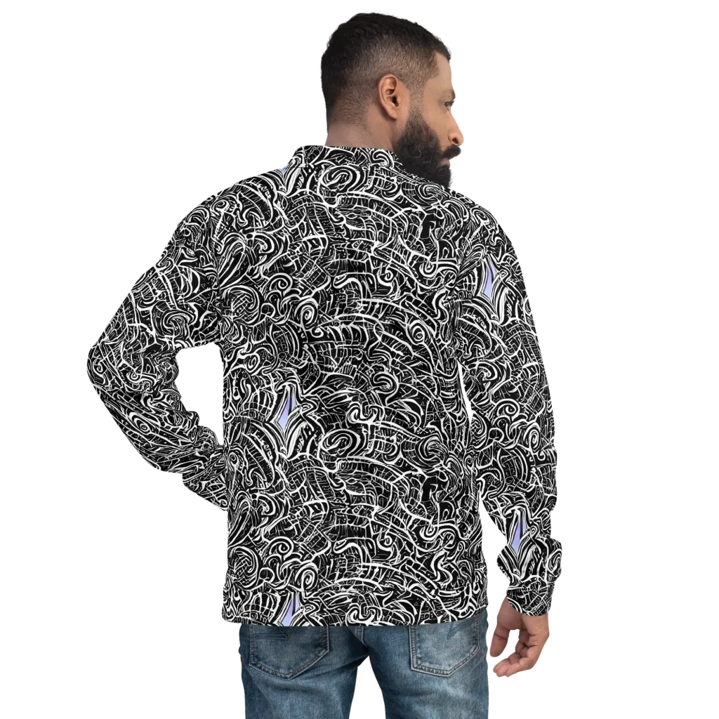 Inkstorm Reverie on Bomber Jacket — Back