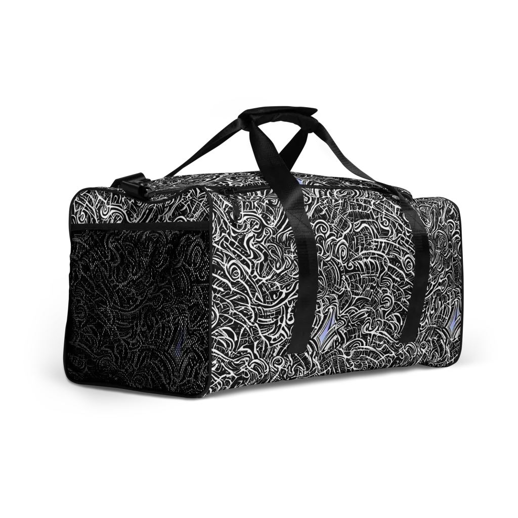 Inkstorm Reverie on Duffle Bag — Right Front