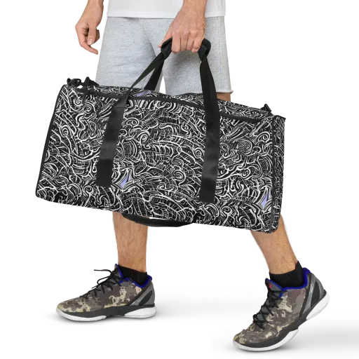 Inkstorm Reverie on a Duffle Bag