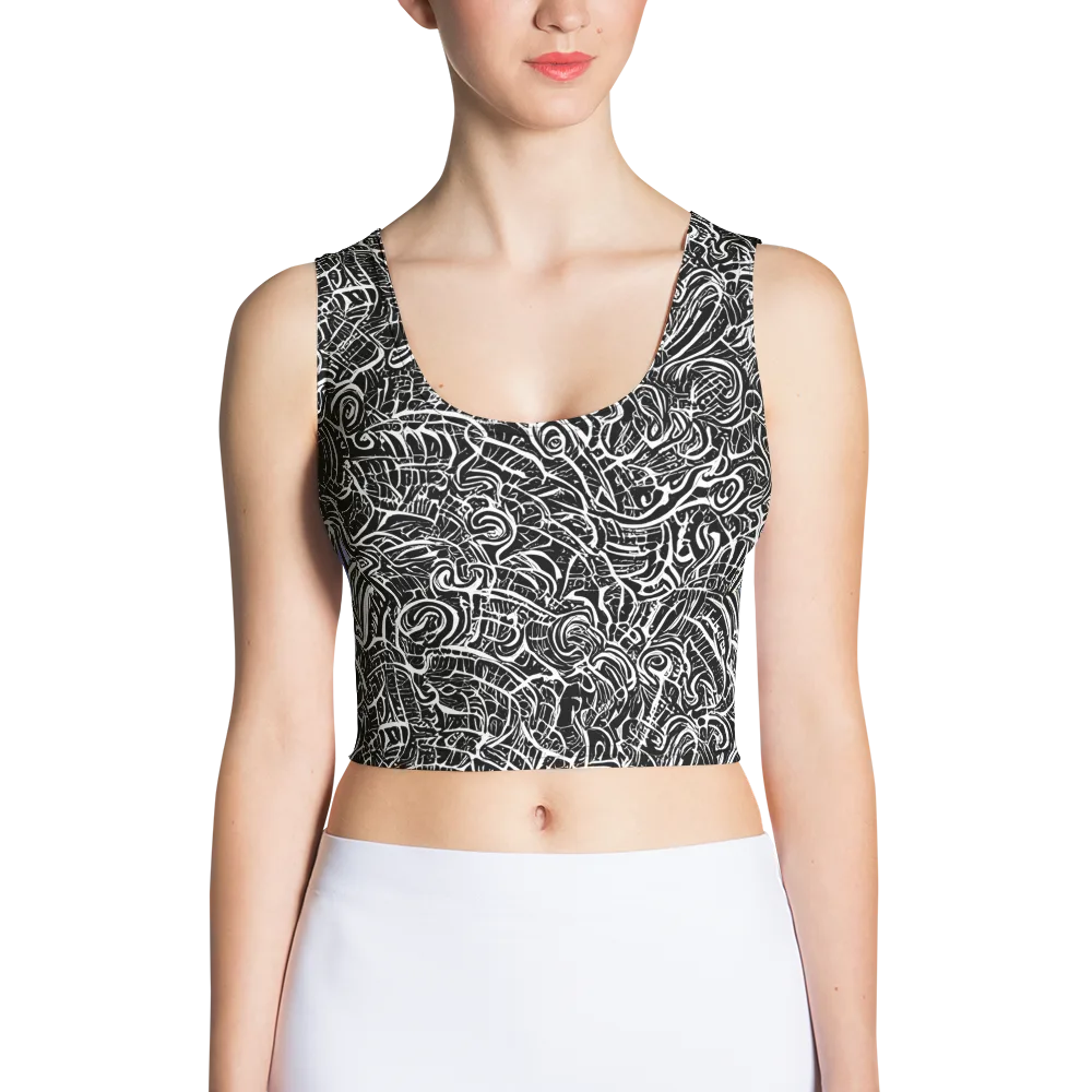 Inkstorm Reverie on Crop Top — Front