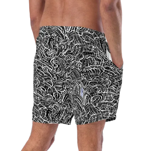 Inkstorm Reverie on a Swim Trunks