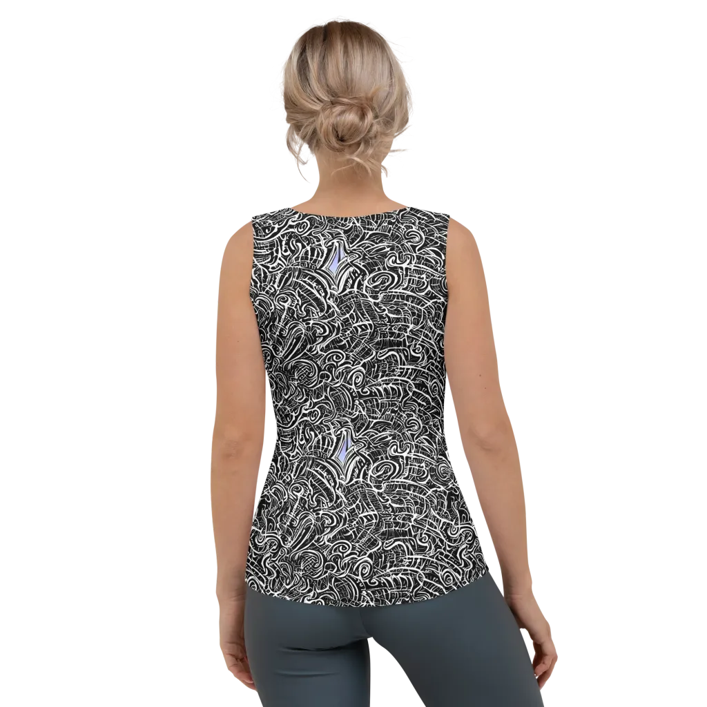 Inkstorm Reverie on Women's Tank Top — Back
