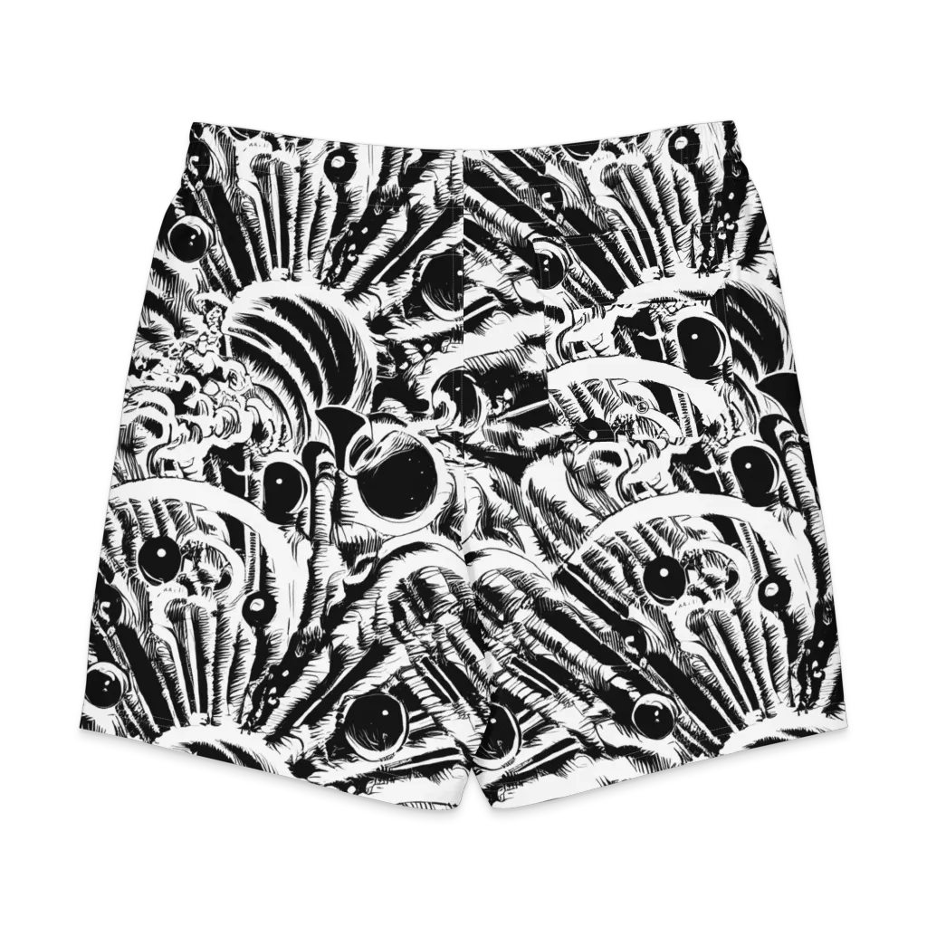 Ink Jungle on Men's Board Shorts — Back