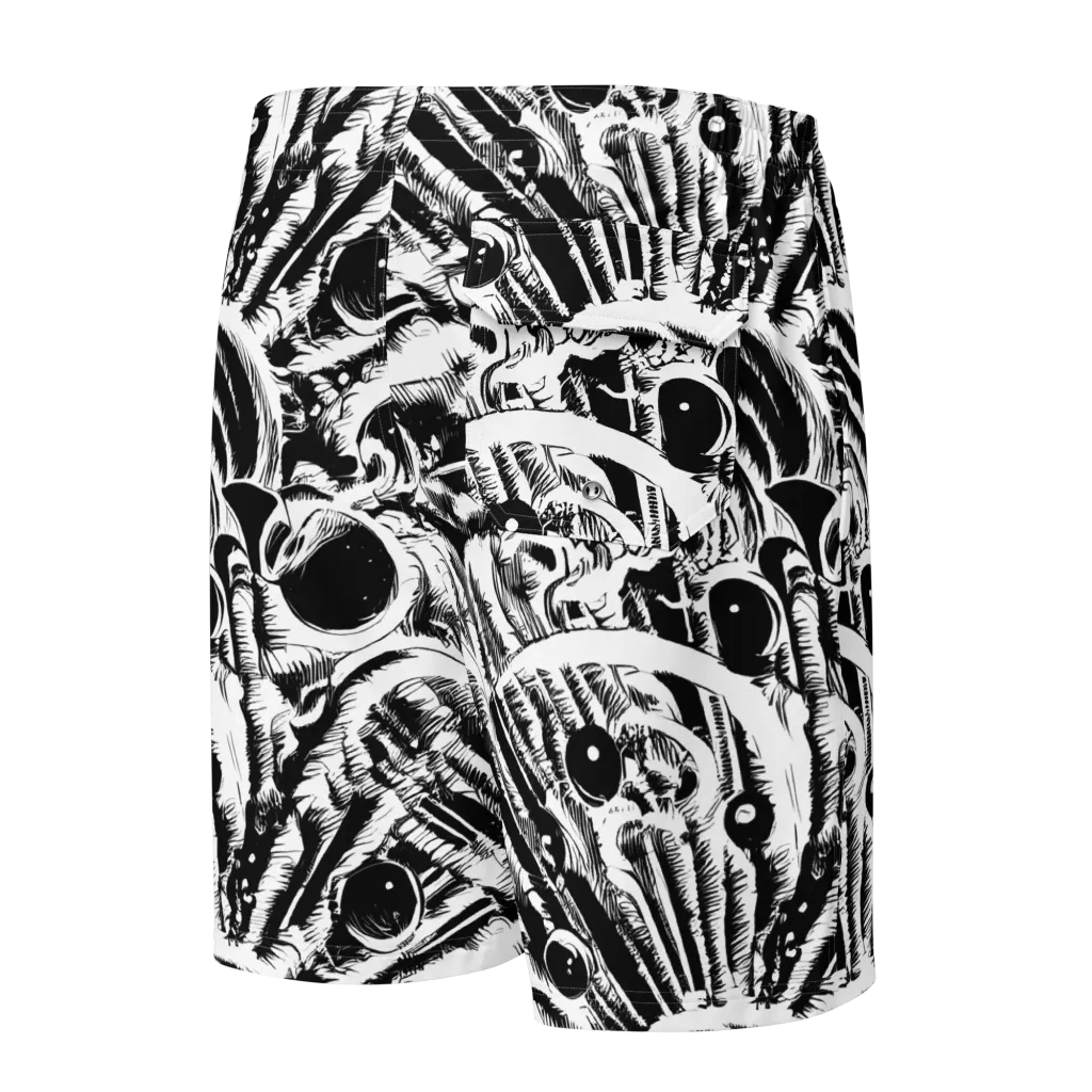 Ink Jungle on Men's Board Shorts — Back