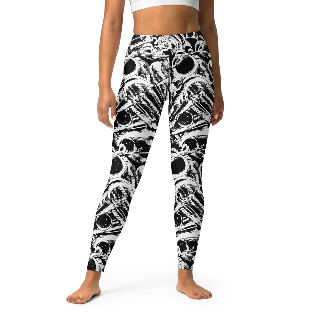 Ink Jungle on Yoga Leggings — Front